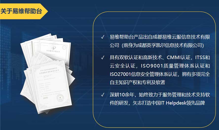 关于易维帮助台