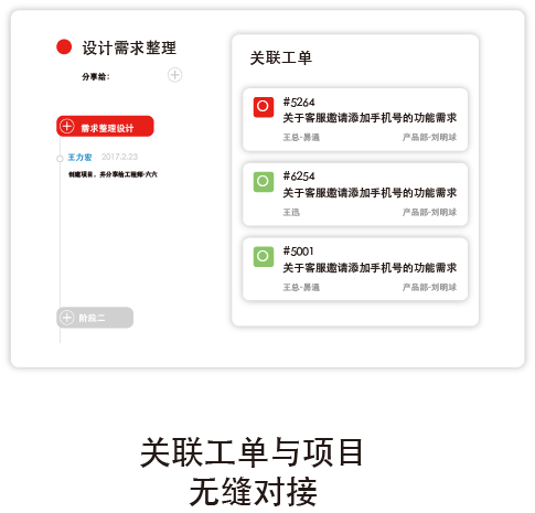 关联工单与项目无缝对接
